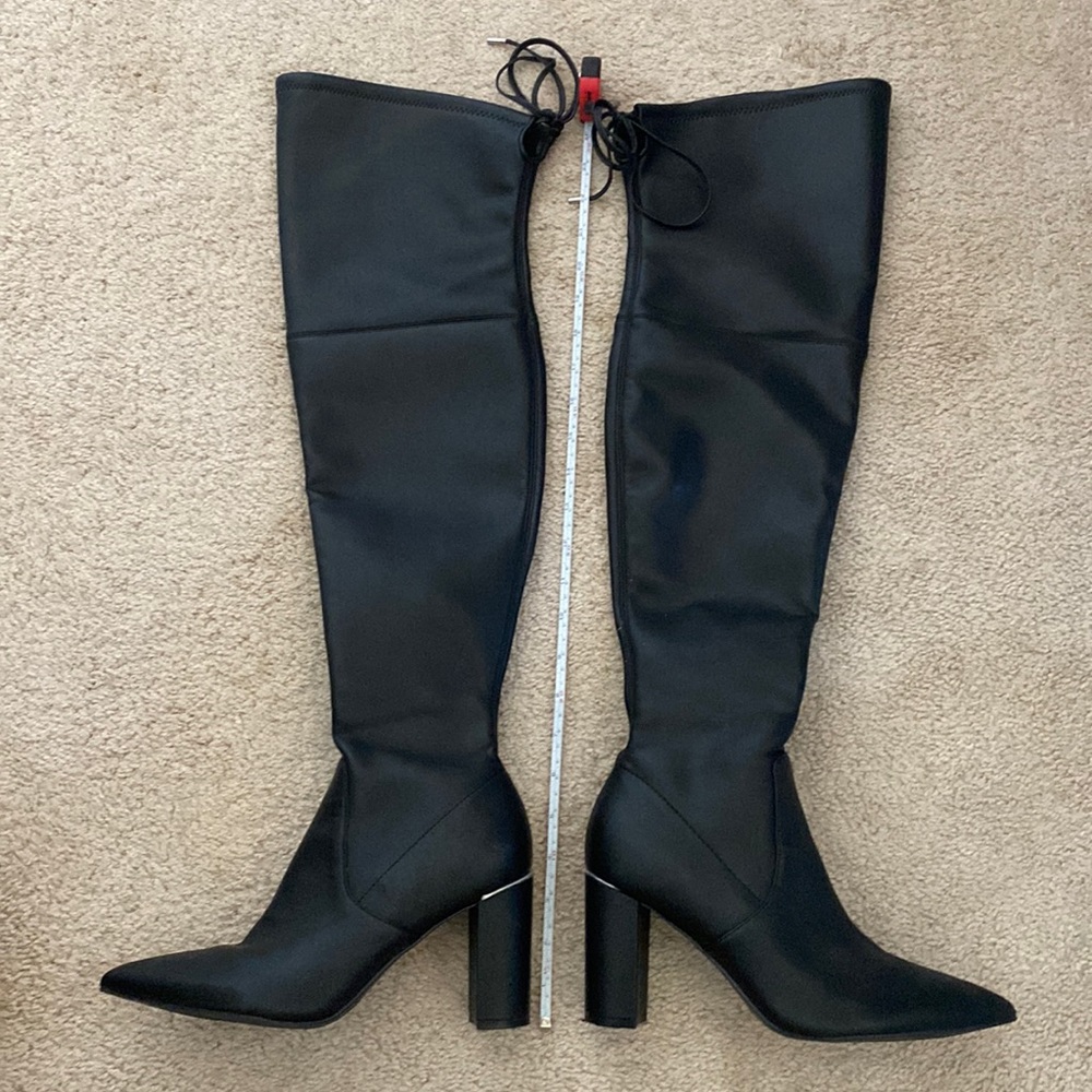 Womens Marc Fisher Thigh High Black Boots 8M